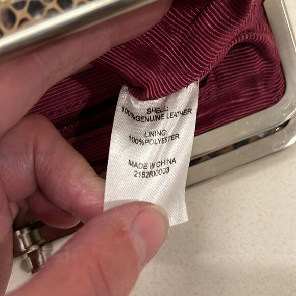 Hobo Lauren Clutch Wallet Snake Skin Print - Picture 7 of 16